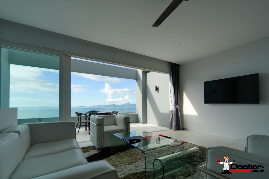 2 Bed Duplex Apartment, Panoramic Sea View in Bang Por, Koh Samui – For Sale