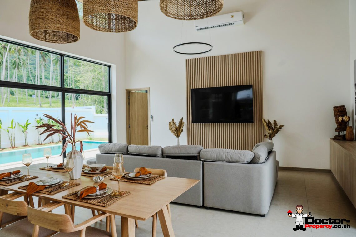 Modern 3 Bedroom Pool Villa in Lamai, Koh Samui – For Sale