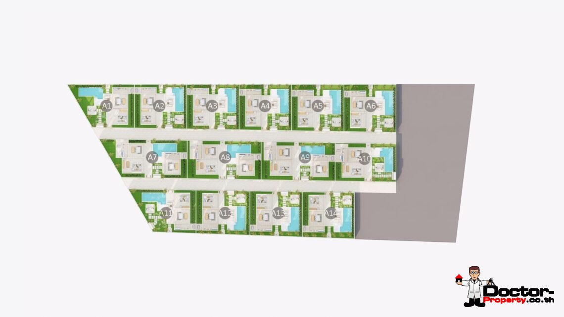 1-2 Bedroom Private Pool Villa in Bo Phut, Koh Samui – For Sale