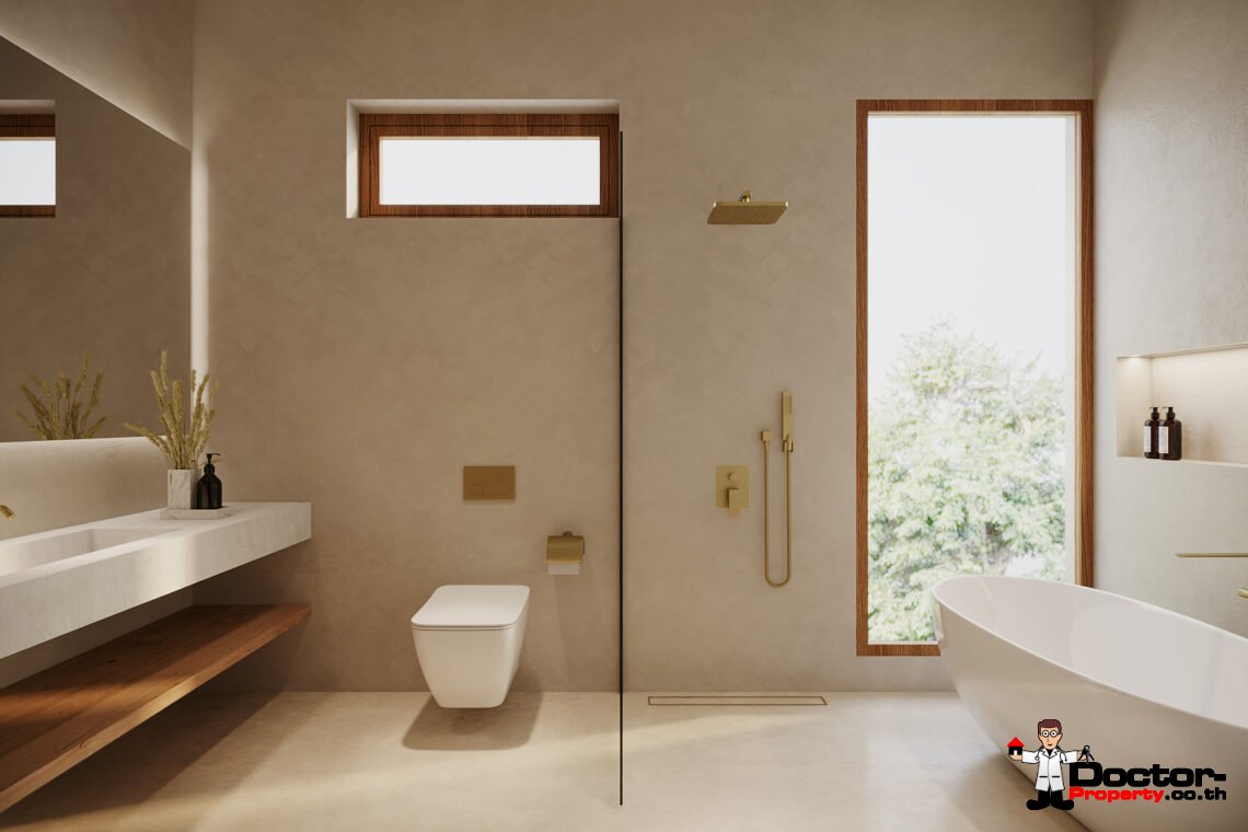 4 Bedroom Pool Villa with Partial Sea View in Bo Phut, Koh Samui – For Sale