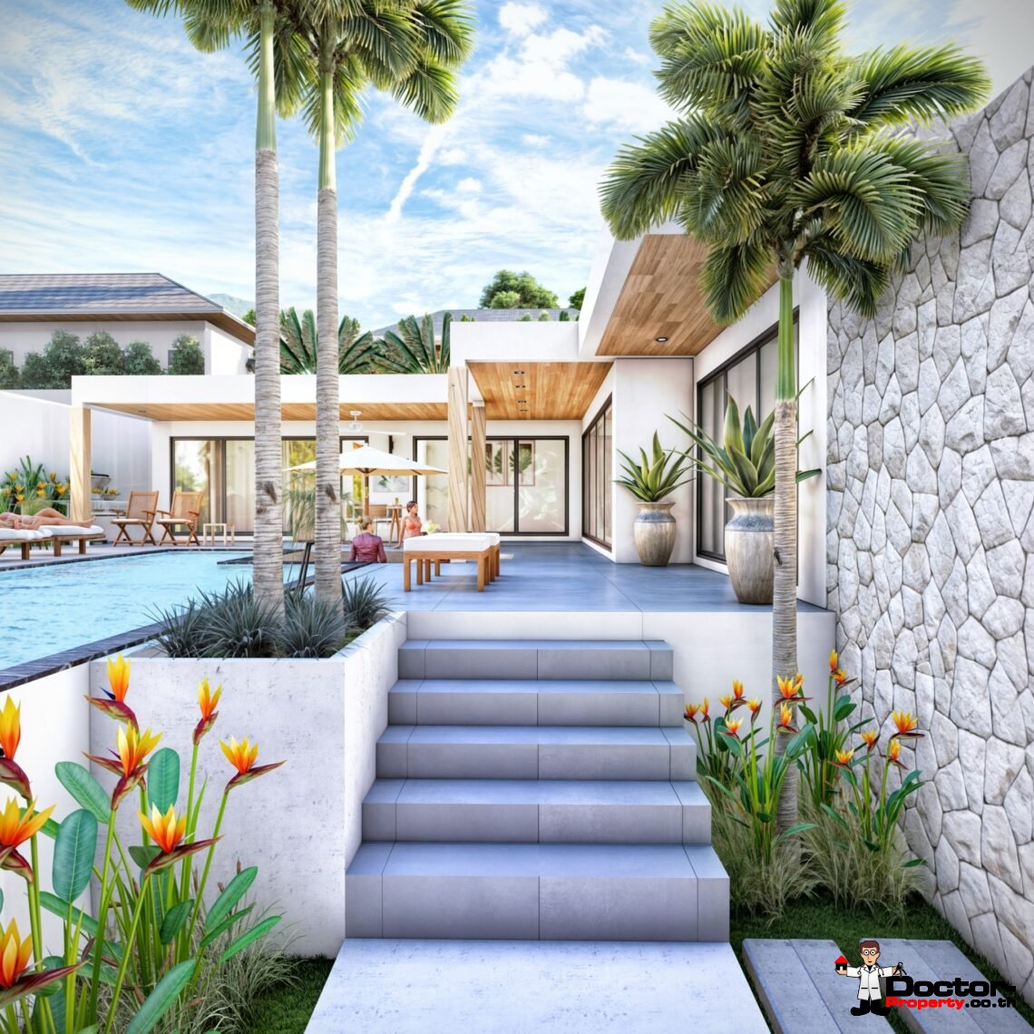 3 Bedroom Pool Villa in Mae Nam, Koh Samui – For Sale