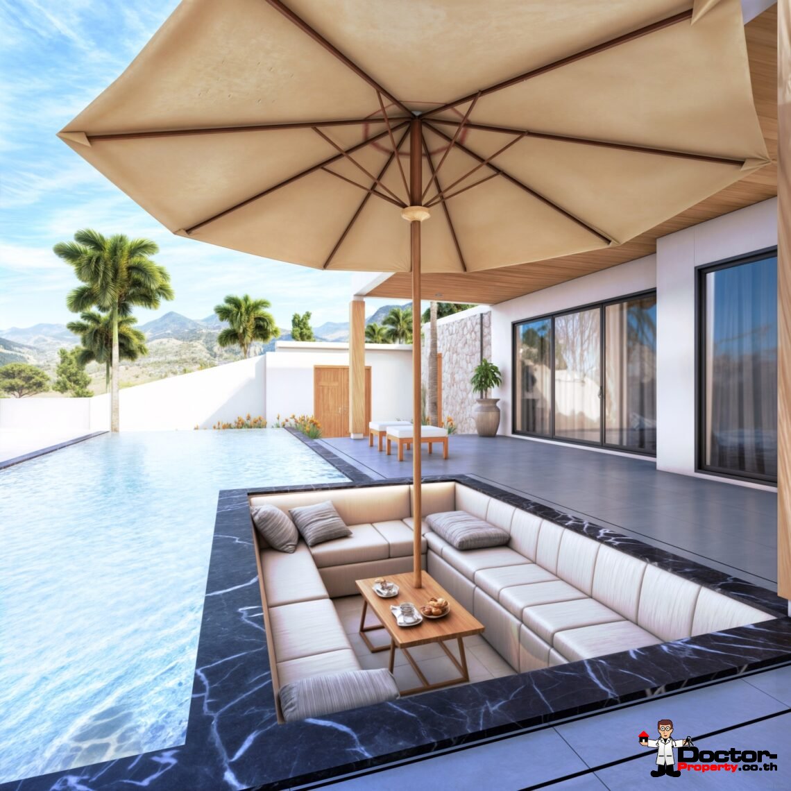 3 Bedroom Pool Villa in Mae Nam, Koh Samui – For Sale