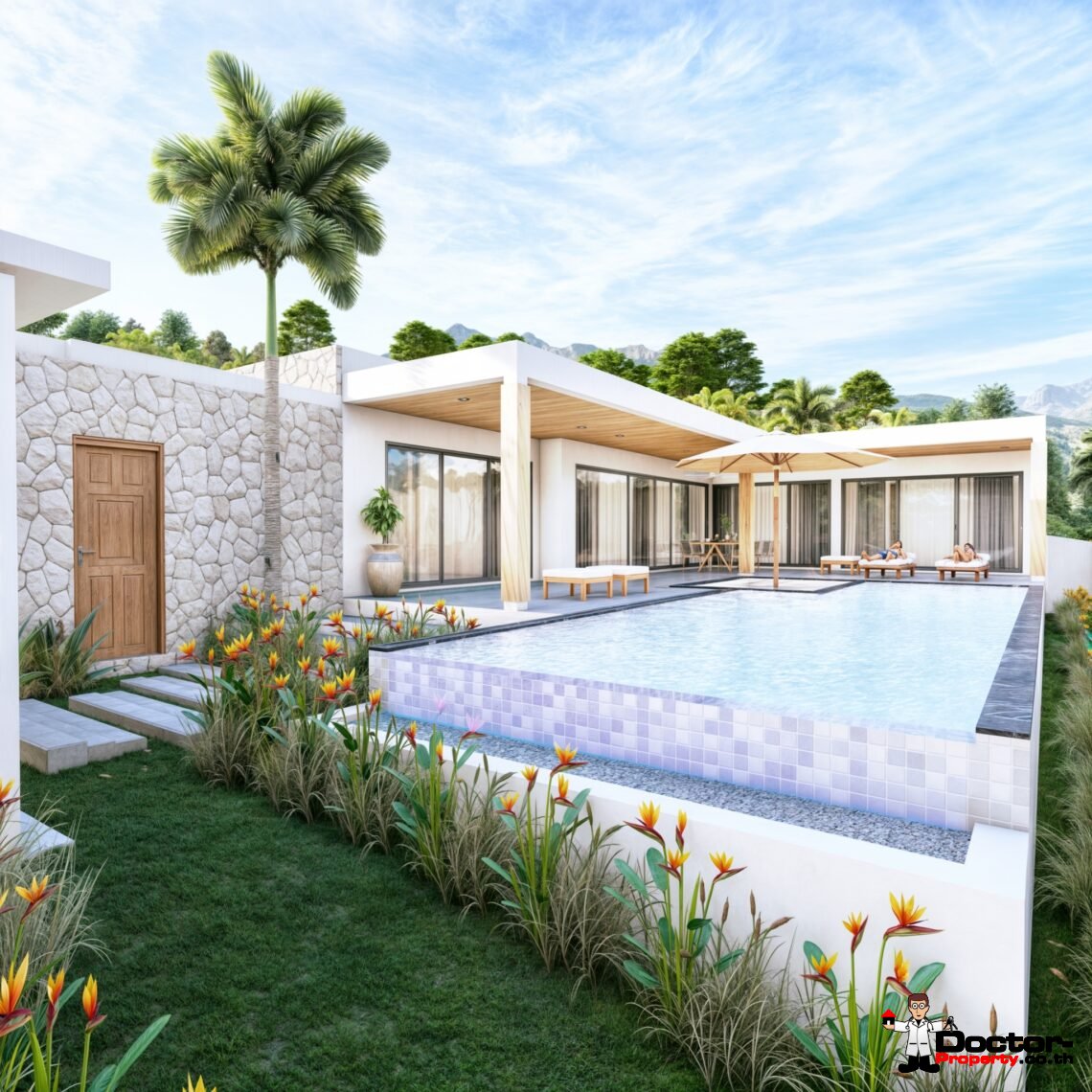 3 Bedroom Pool Villa in Mae Nam, Koh Samui – For Sale