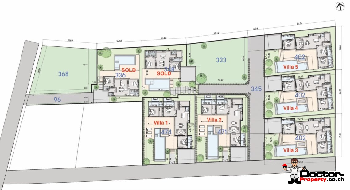 3 Bedroom Pool Villa in Mae Nam, Koh Samui – For Sale