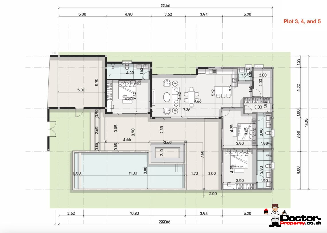 3 Bedroom Pool Villa in Mae Nam, Koh Samui – For Sale