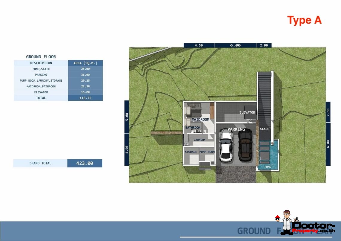 Spacious 3 Bedroom Pool Villa with Sea View in Mae Nam, Koh Samui – For Sale