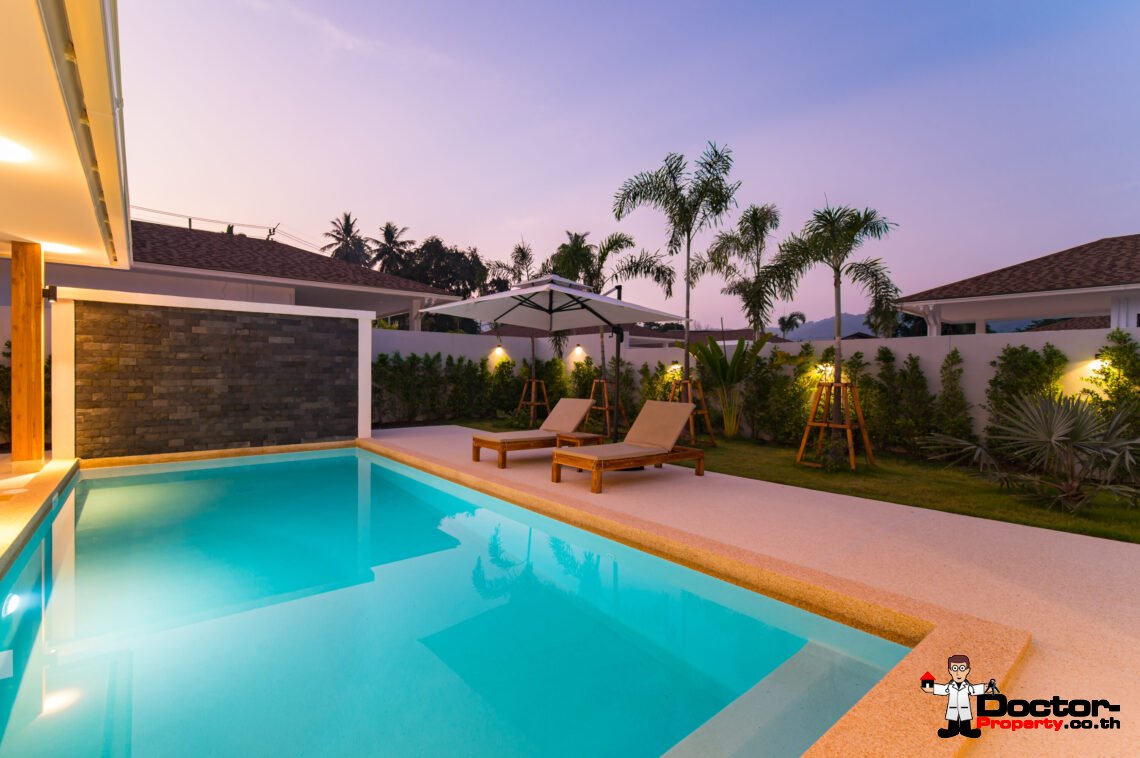 New 3 Bedroom Pool Villa in Lamai, Koh Samui – For Sale