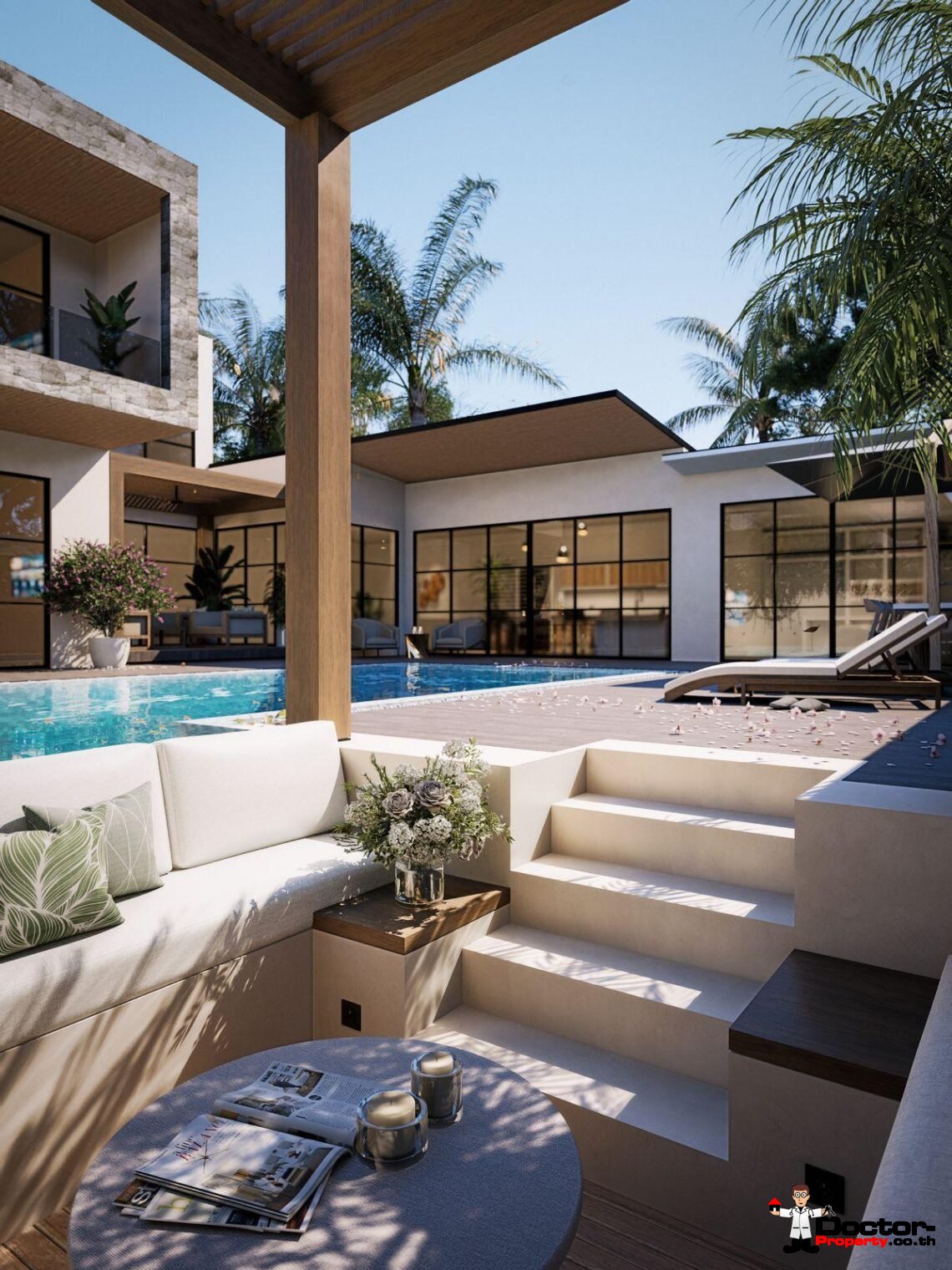 3 Bedroom Pool Villa in Bang Rak, Koh Samui – For Sale