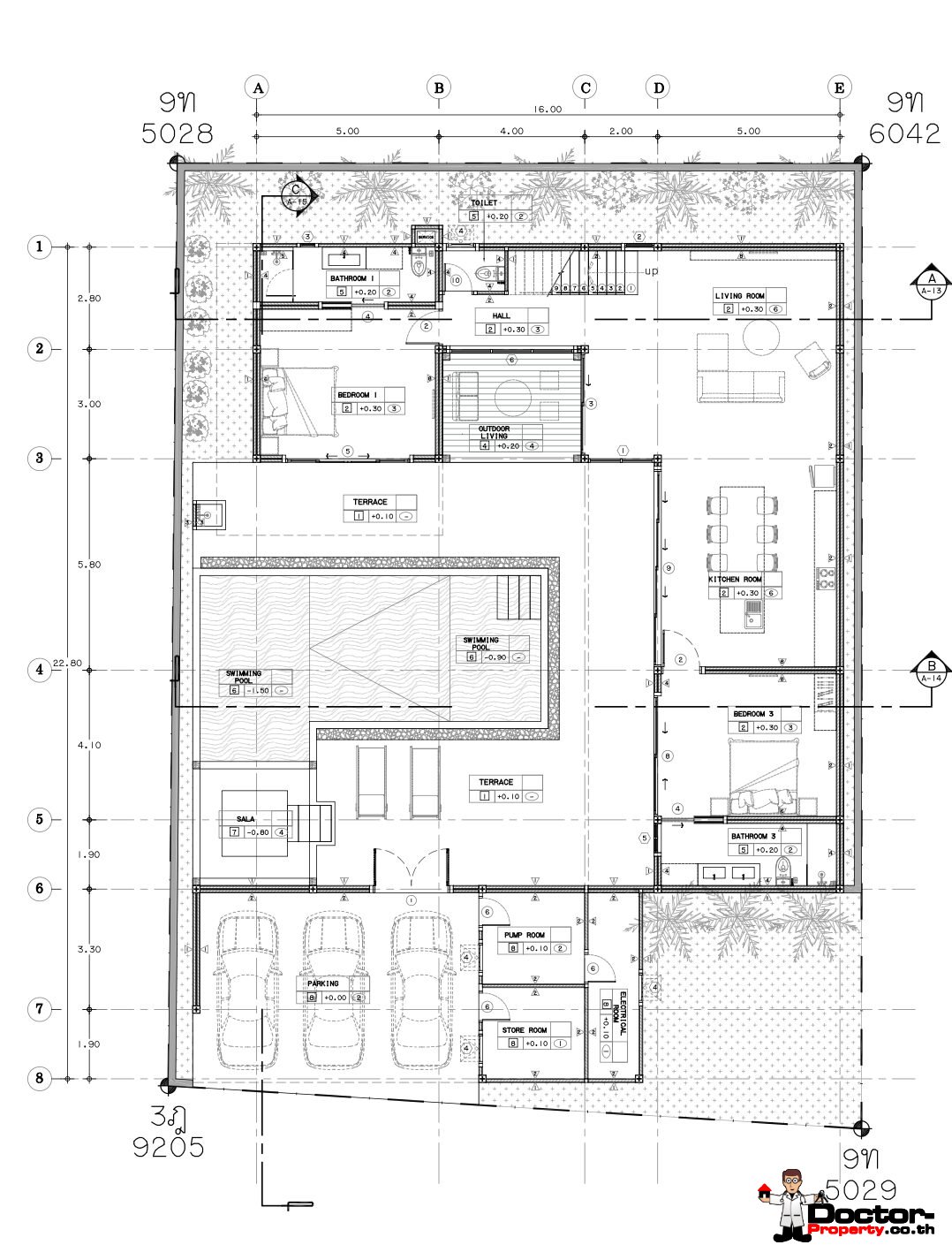 3 Bedroom Pool Villa in Bang Rak, Koh Samui – For Sale