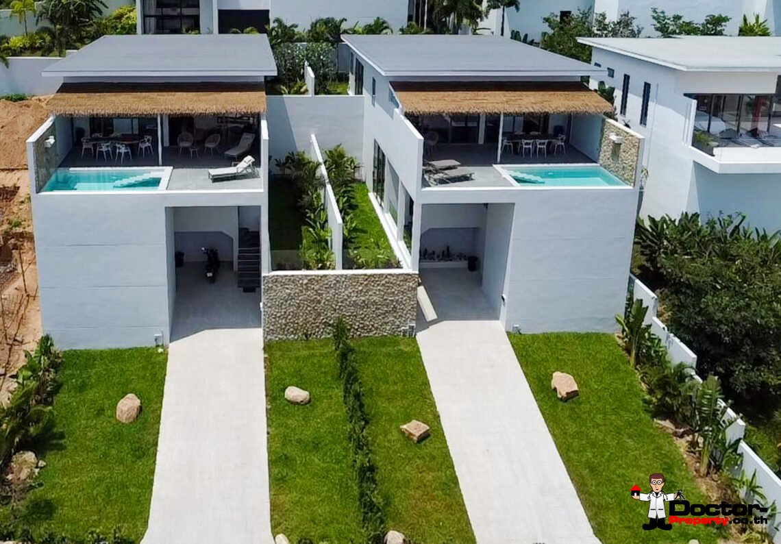 3 Bedroom Pool Villa with Sea View in Bo Phut, Koh Samui – For Sale