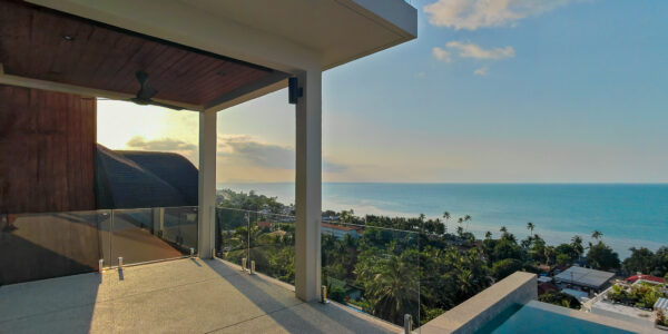 3 Bedroom Pool Villa with Sea View in Bang Por, Koh Samui – For Sale