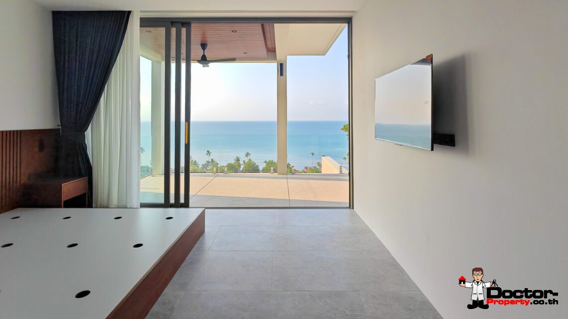 3 Bedroom Pool Villa with Sea View in Bang Por, Koh Samui – For Sale