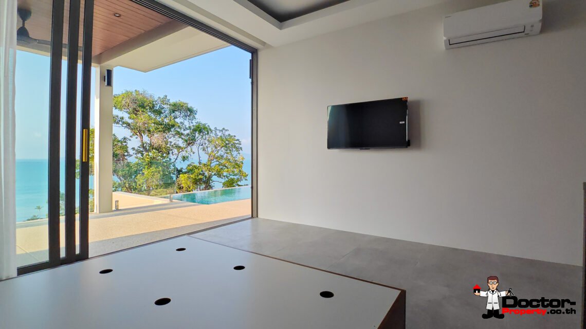 3 Bedroom Pool Villa with Sea View in Bang Por, Koh Samui – For Sale