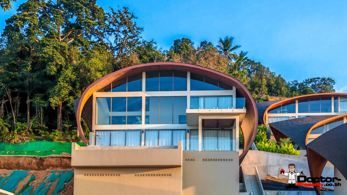 3 Bedroom Pool Villa with Sea View in Bang Por, Koh Samui – For Sale