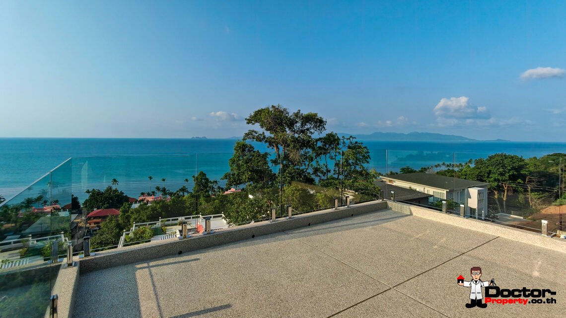3 Bedroom Pool Villa with Sea View in Bang Por, Koh Samui – For Sale