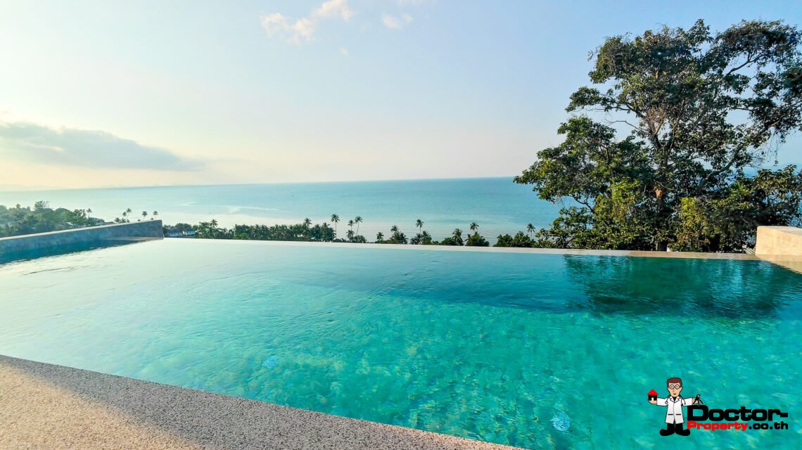 3 Bedroom Pool Villa with Sea View in Bang Por, Koh Samui – For Sale