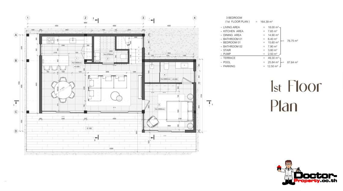 3 Bedroom Pool Villa in Ban Tai, Koh Samui – For Sale