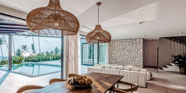 3 Bedroom Pool Villa with Sea View in Ban Tai, Koh Samui – For Sale