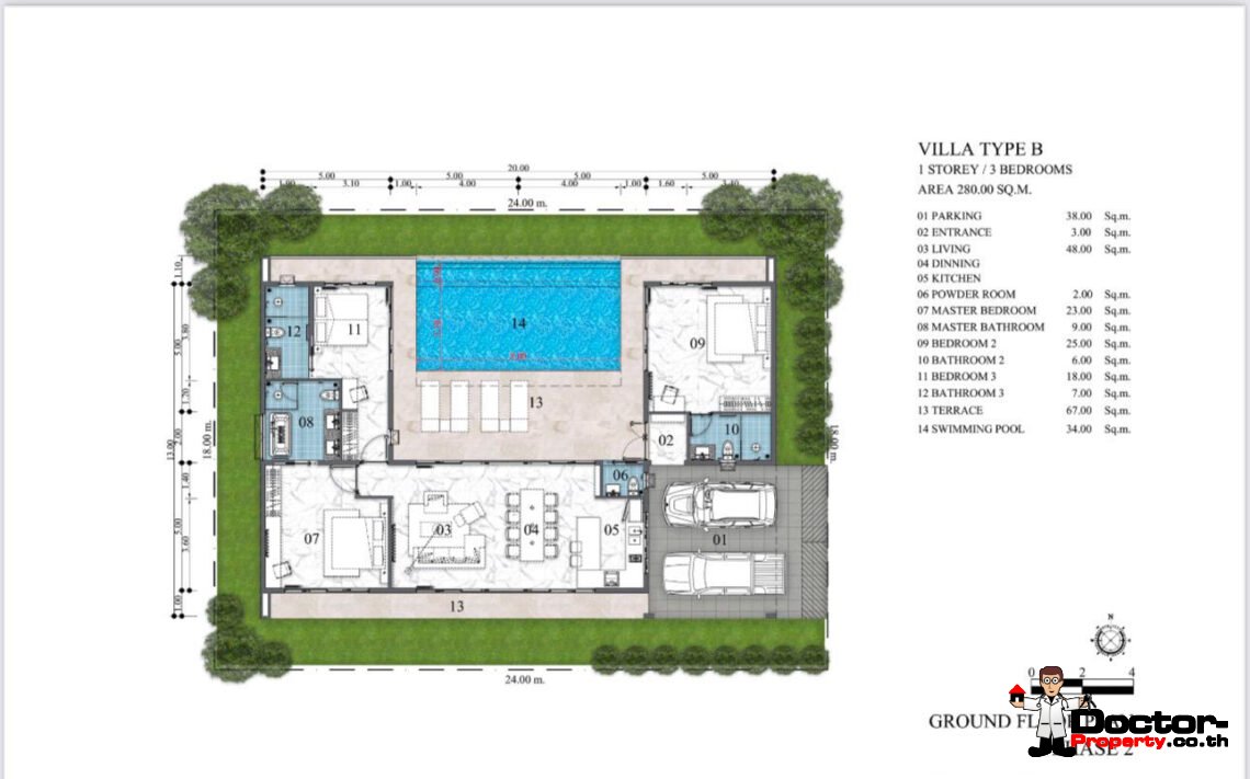 3 Bedroom Pool Villa in Mae Nam, Koh Samui – For Sale