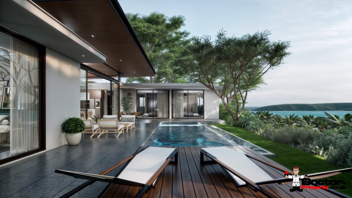 Modern 3 Bedroom Pool Villa in Mae Nam, Koh Samui – For Sale