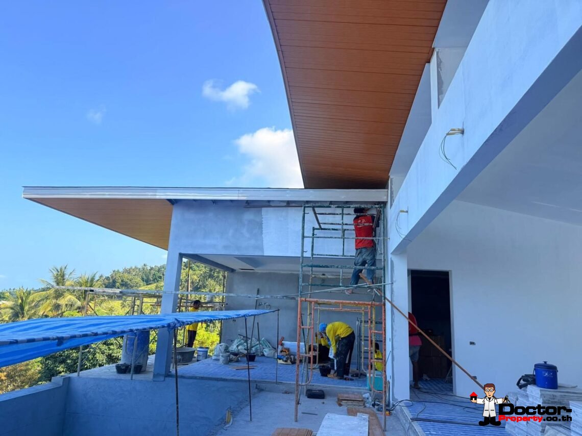 New Project! 4 Bedroom Pool Villas with Seaview in Chaweng – For Sale