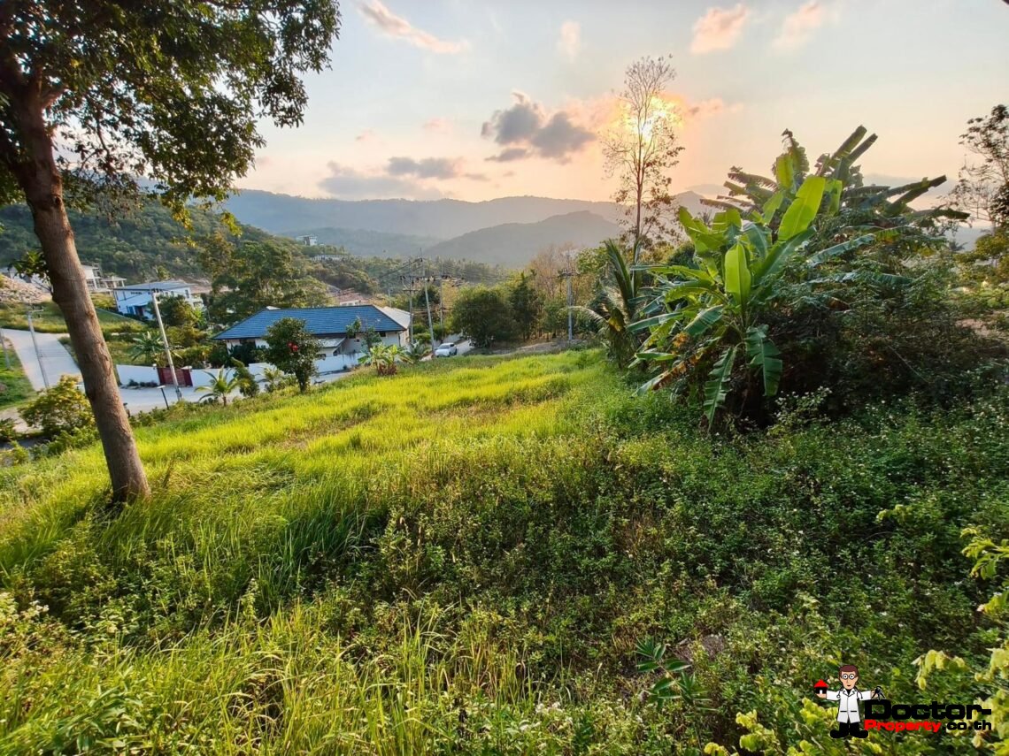 Flat Land 520sqm with Mountain View in Mae Nam, Koh Samui – For Sale