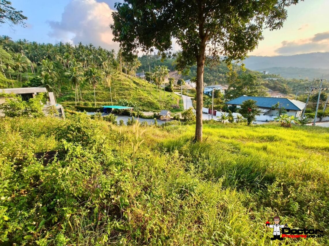 Flat Land 520sqm with Mountain View in Mae Nam, Koh Samui – For Sale