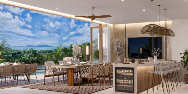 New 4 Bedroom Pool Villa with Sea View in Bo Phut, Koh Samui – For Sale