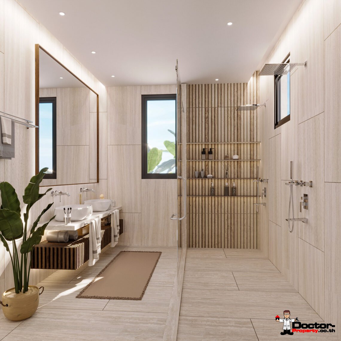 New 4 Bedroom Pool Villa with Sea View in Bo Phut, Koh Samui – For Sale