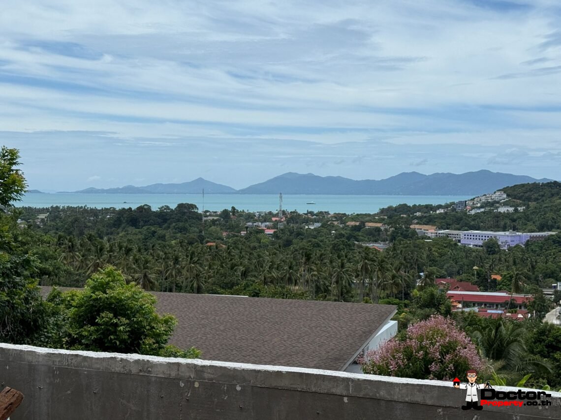 New 4 Bedroom Pool Villa with Sea View in Bo Phut, Koh Samui – For Sale