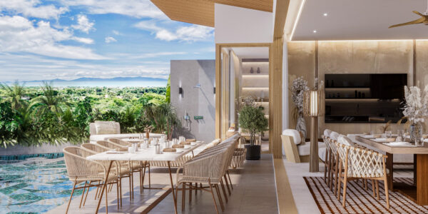 New 4 Bedroom Pool Villa with Sea View in Bo Phut, Koh Samui – For Sale