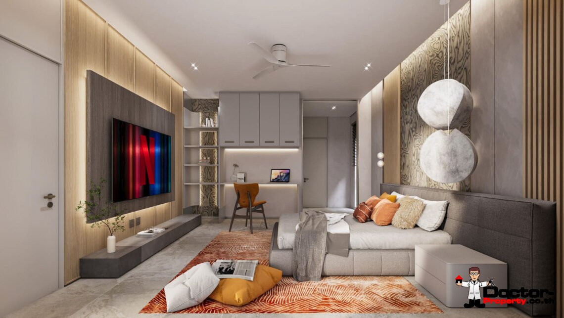 New 4 Bedroom Pool Villa with Sea View in Lamai, Koh Samui – For Sale