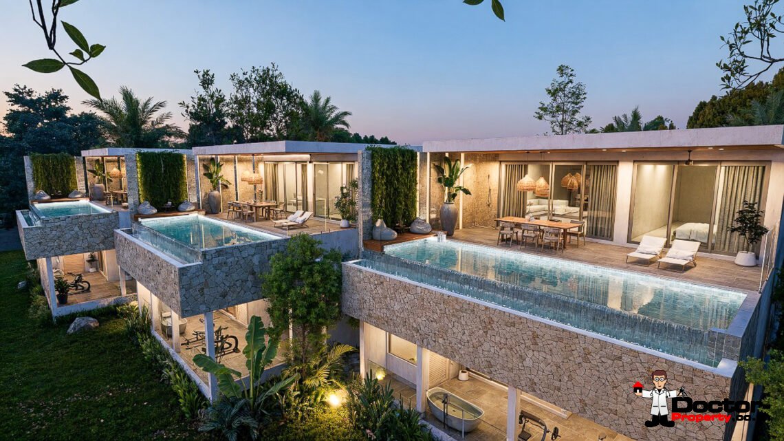 New 4 Bedroom Pool Villa with Sea View in Lamai, Koh Samui – For Sale