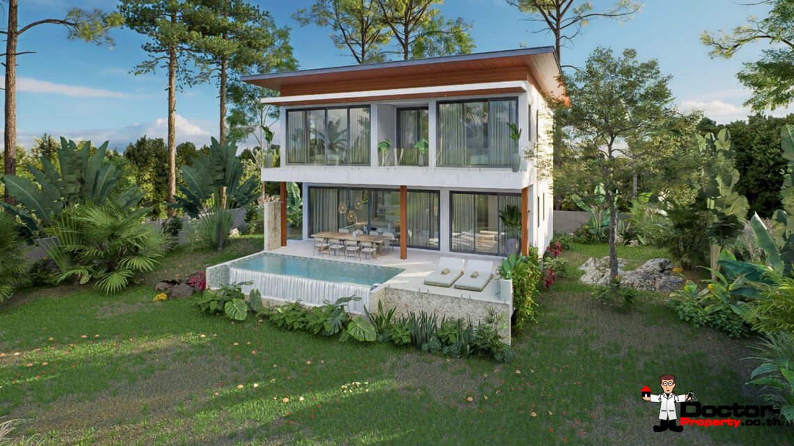 New 3-4 Bedroom Pool Villa in Lamai, Koh Samui – For Sale