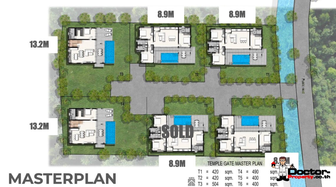 New 3-4 Bedroom Pool Villa in Lamai, Koh Samui – For Sale