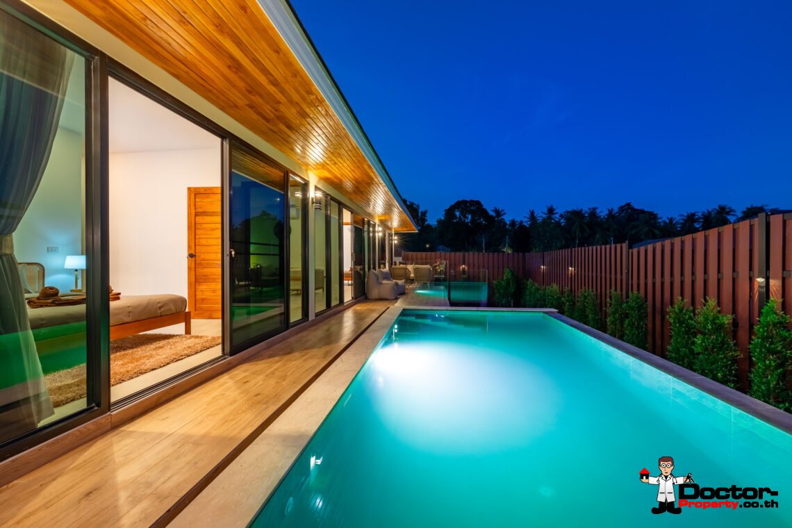 New 3 Bedroom Pool Villa in Bo Phut, Koh Samui – For Sale