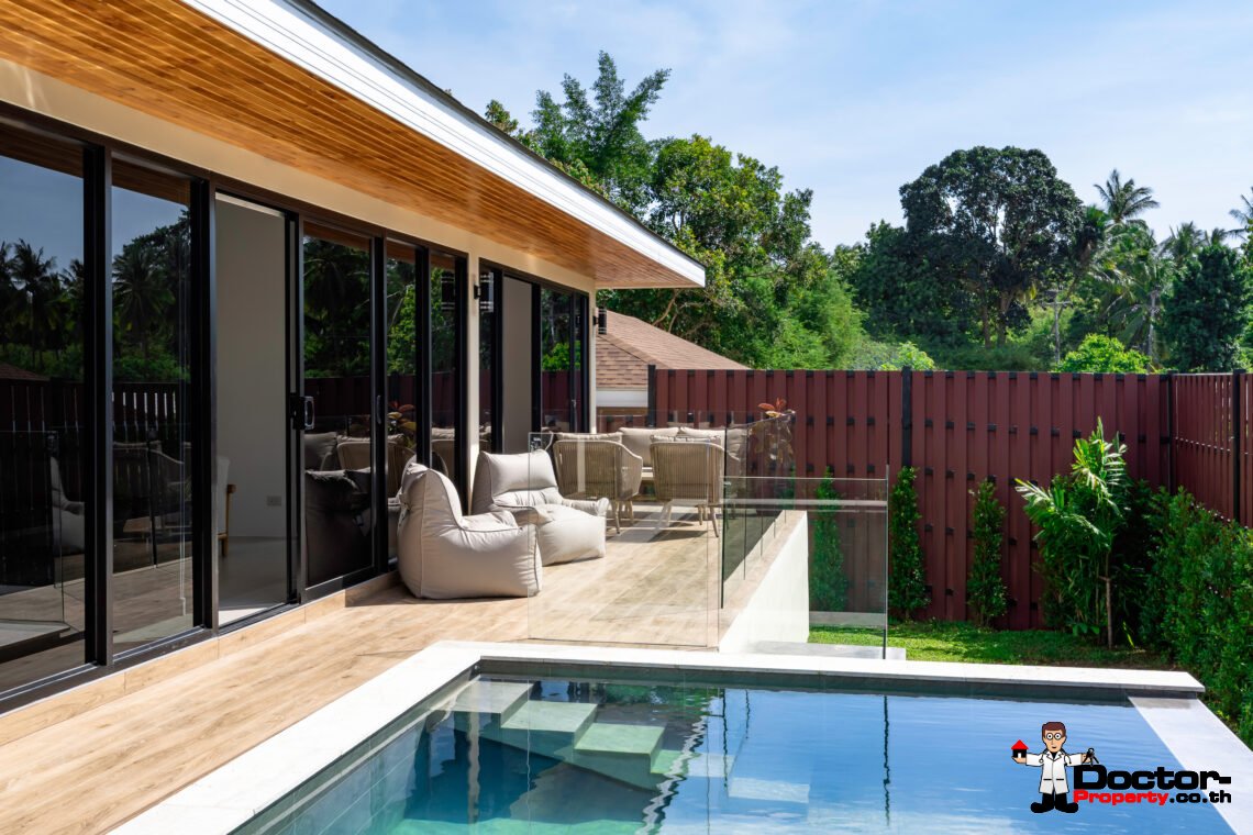 New 3 Bedroom Pool Villa in Bo Phut, Koh Samui – For Sale