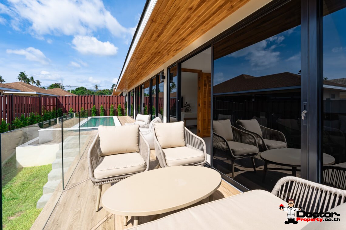 New 3 Bedroom Pool Villa in Bo Phut, Koh Samui – For Sale