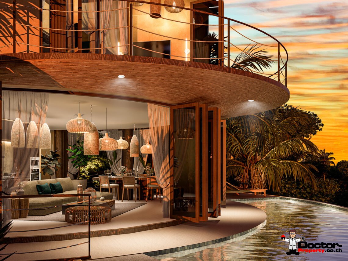 2 Bedroom Pool Villa with Sea View in Angthong, Koh Samui – For Sale