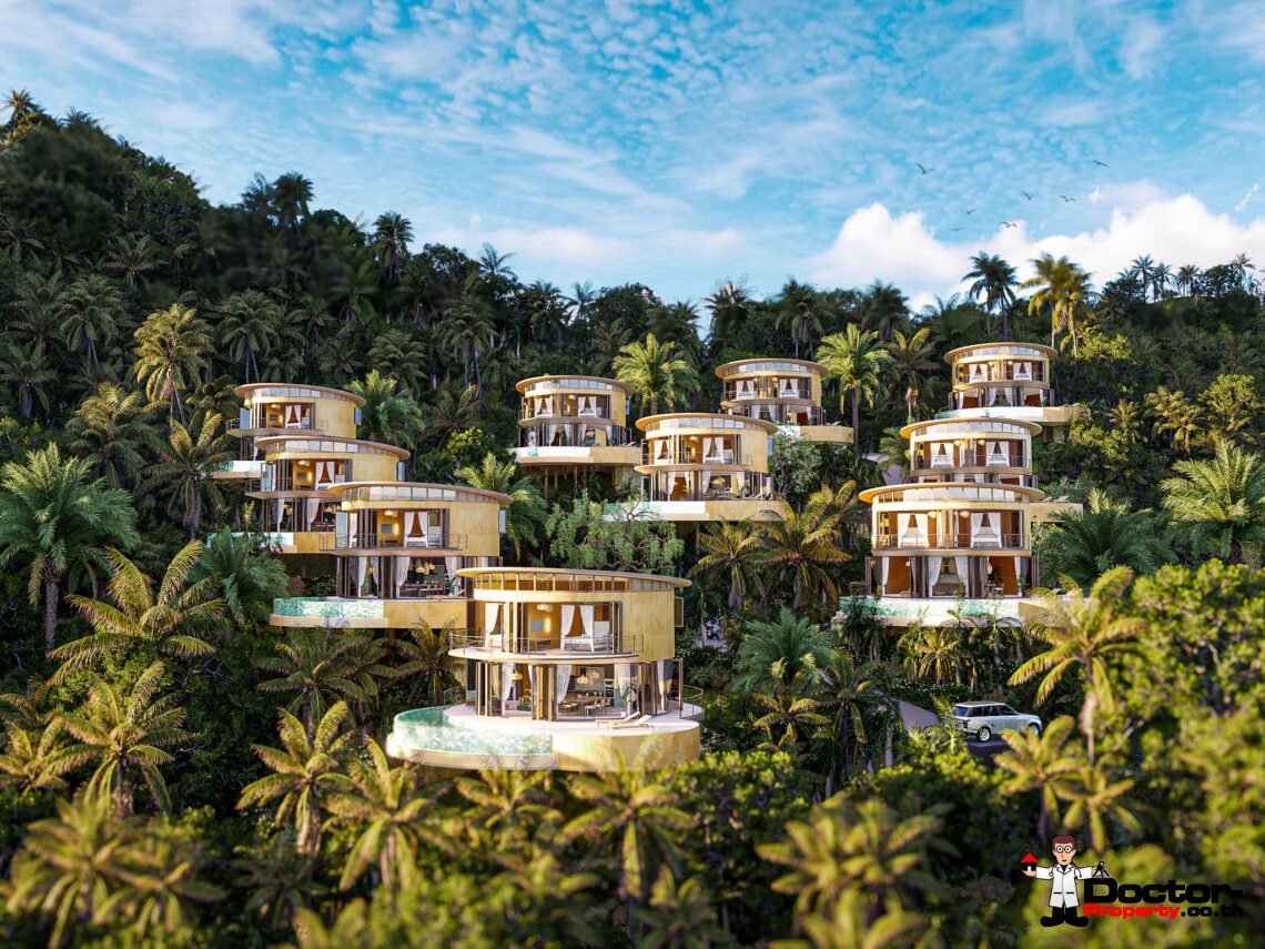 2 Bedroom Pool Villa with Sea View in Angthong, Koh Samui – For Sale