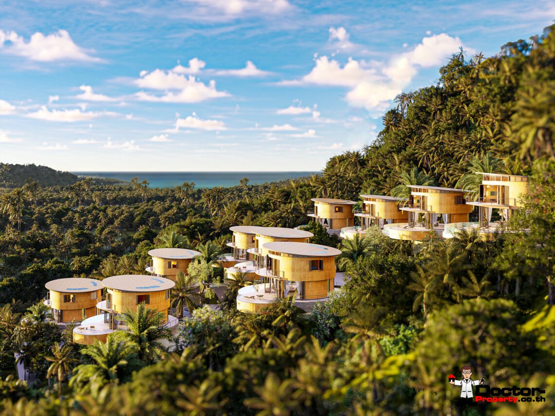 2 Bedroom Pool Villa with Sea View in Angthong, Koh Samui – For Sale