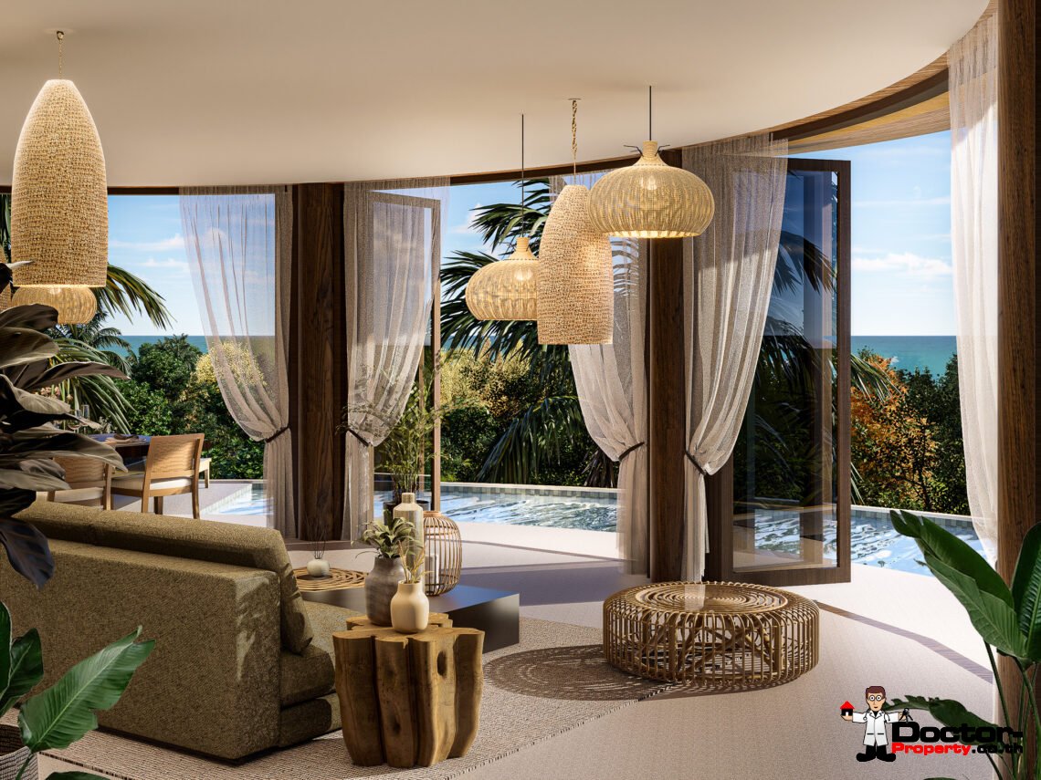 2 Bedroom Pool Villa with Sea View in Angthong, Koh Samui – For Sale