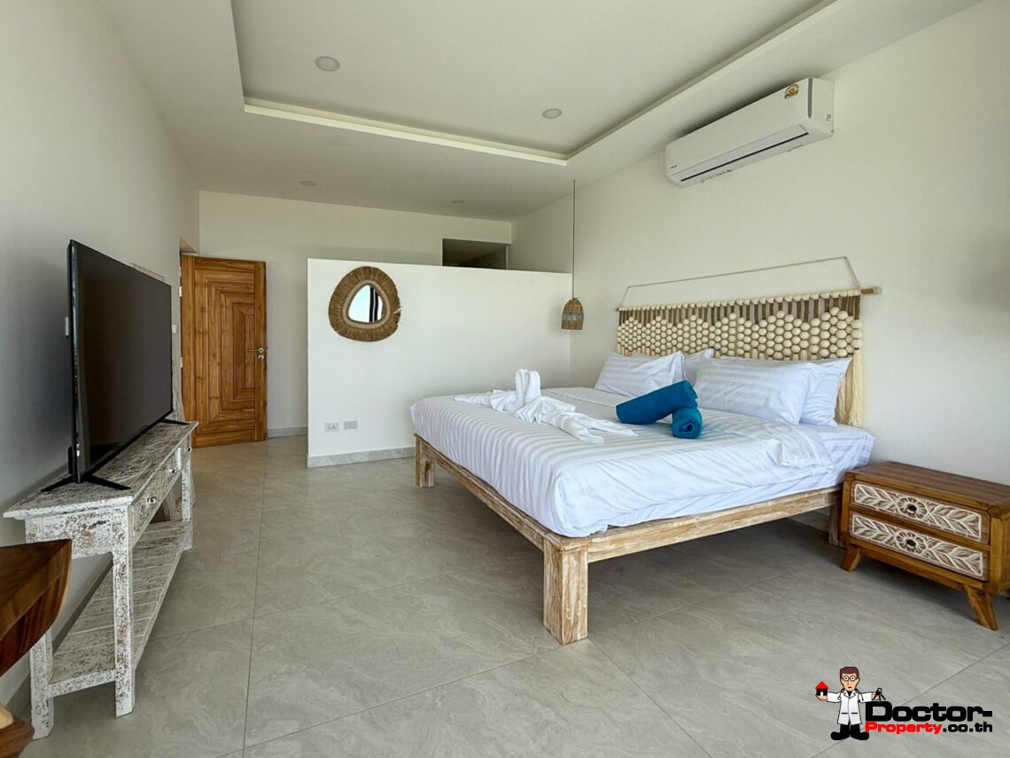 New 5 Bedroom Luxury Pool Villa with Sea View in Chaweng, Koh Samui – For Sale