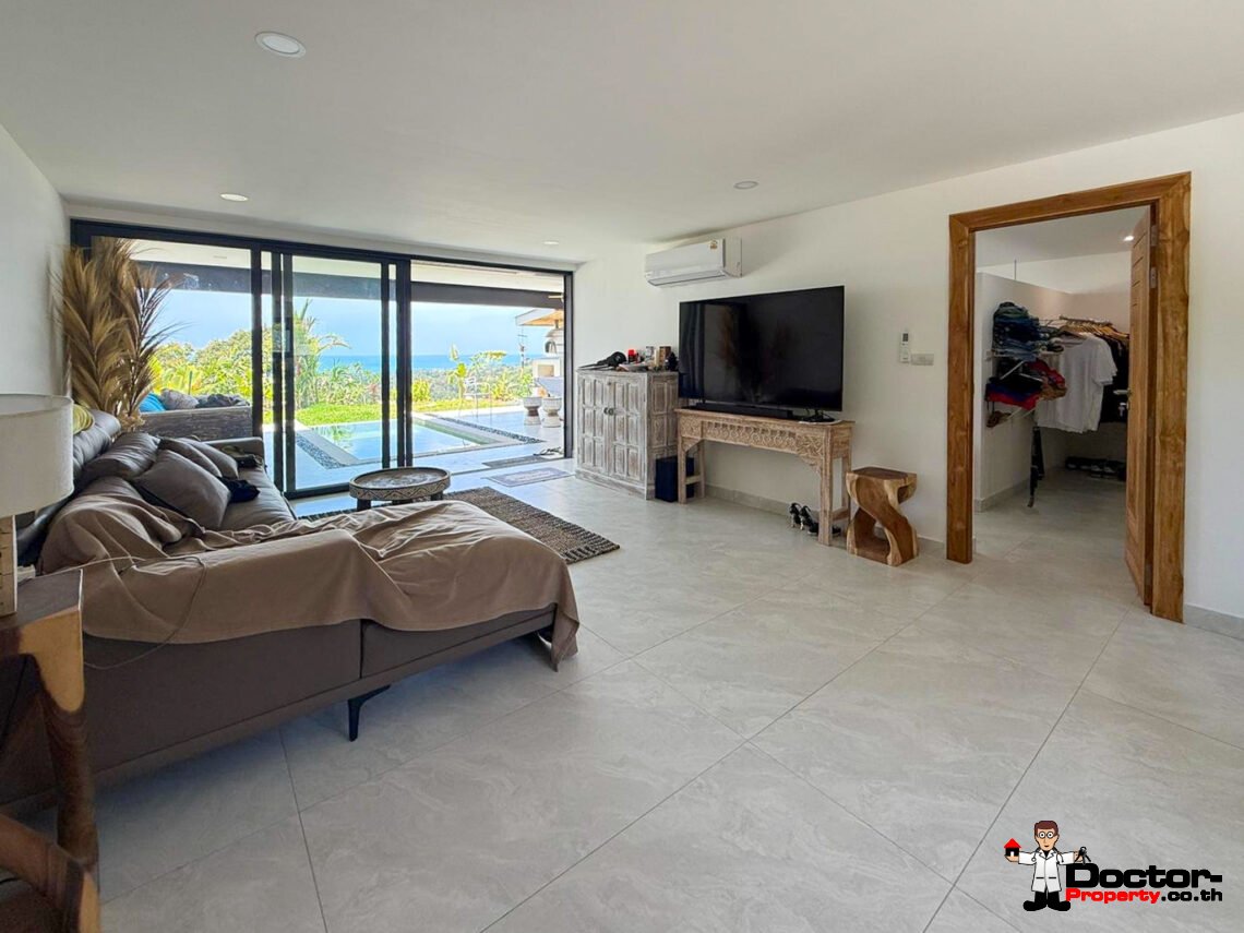 New 5 Bedroom Luxury Pool Villa with Sea View in Chaweng, Koh Samui – For Sale