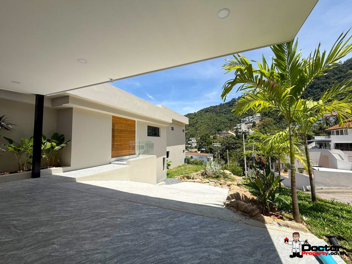 New 5 Bedroom Luxury Pool Villa with Sea View in Chaweng, Koh Samui – For Sale