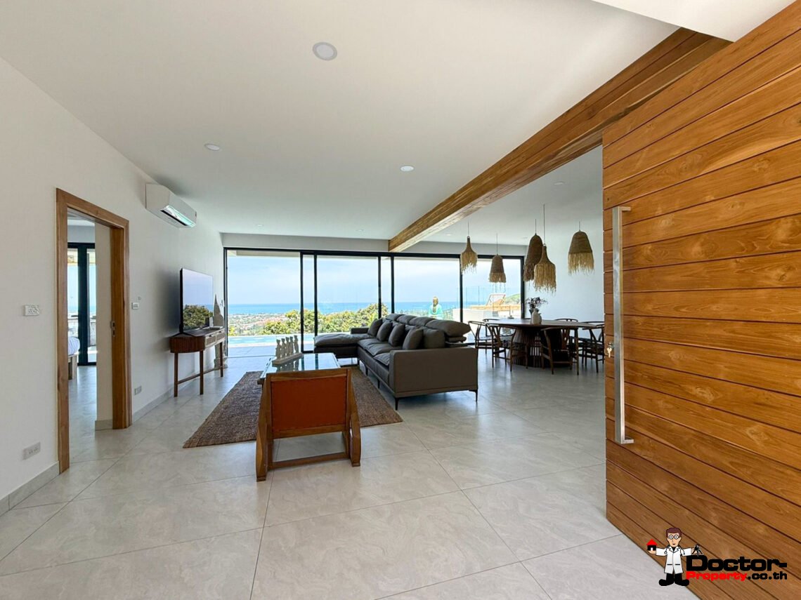 New 5 Bedroom Luxury Pool Villa with Sea View in Chaweng, Koh Samui – For Sale