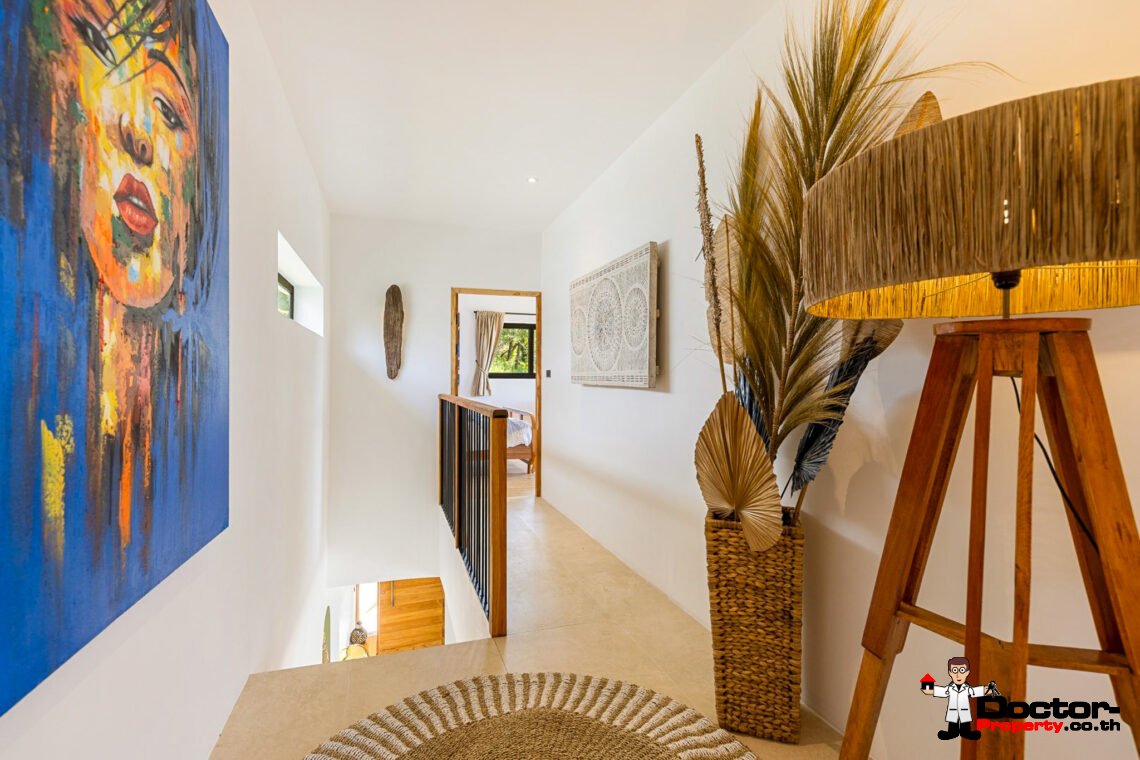 New Luxury 5 Bedroom Pool Villa with Sea View in Bo Phut, Koh Samui – For Sale