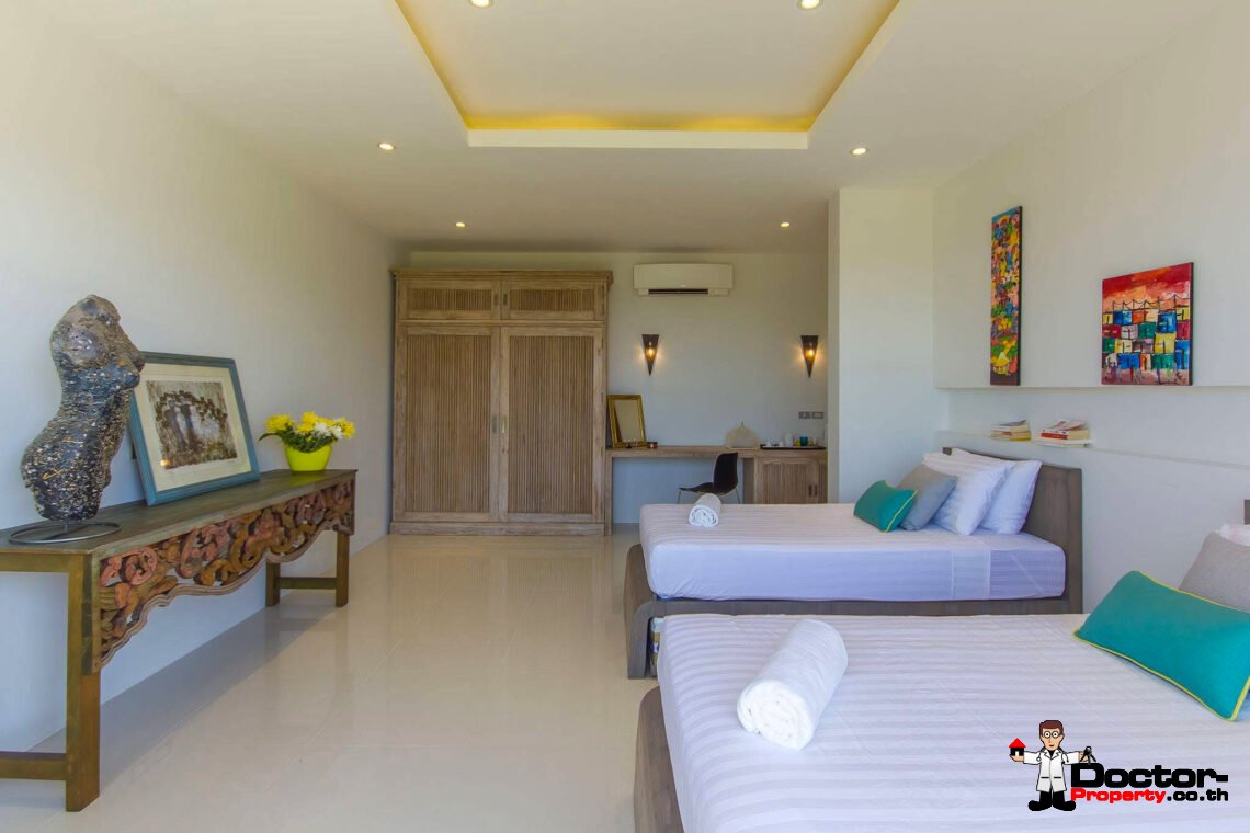 Luxury 5 Bedroom Pool Villa with Sea View in Plai Laem, Koh Samui – For Sale