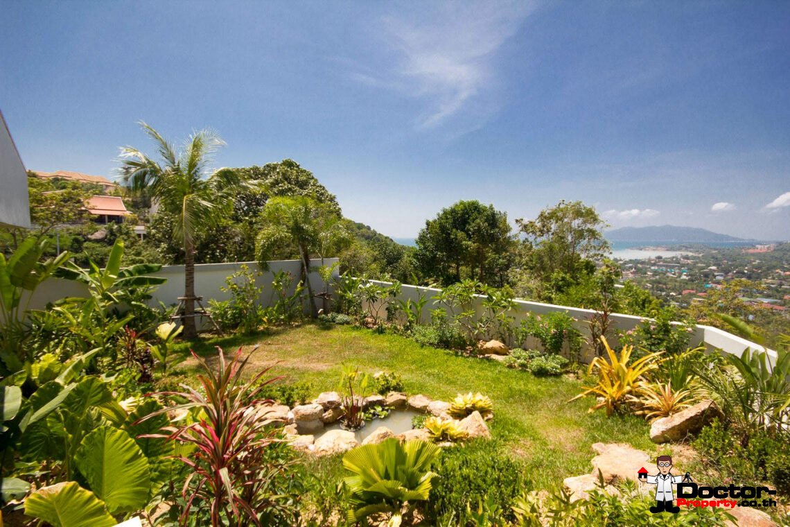 Luxury 5 Bedroom Pool Villa with Sea View in Plai Laem, Koh Samui – For Sale