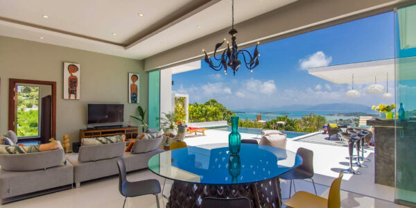 Luxury 5 Bedroom Pool Villa with Sea View in Plai Laem, Koh Samui – For Sale